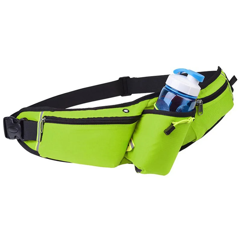 Men's Water Bottle Waist Bag Waterproof Military Belt Waist Bag