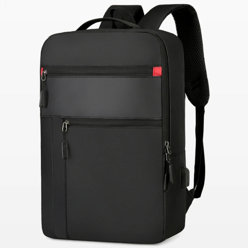 Men's Waterproof 15.6 Laptop Backpack USB Charging Business Bag