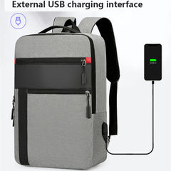 Men's Waterproof 15.6 Laptop Backpack USB Charging Business Bag