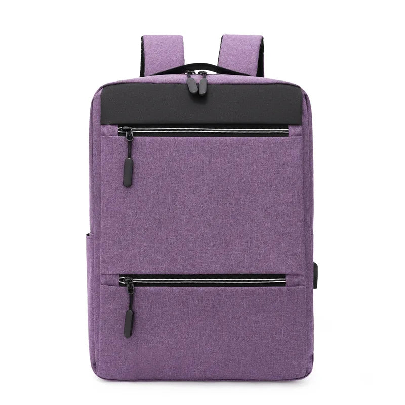 Men's Waterproof USB Backpack Stylish Back Bag 15.6 Laptop Bags