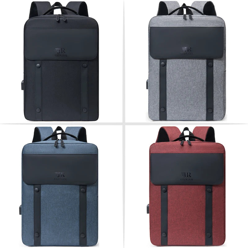 Men's Waterproof USB Business Backpack