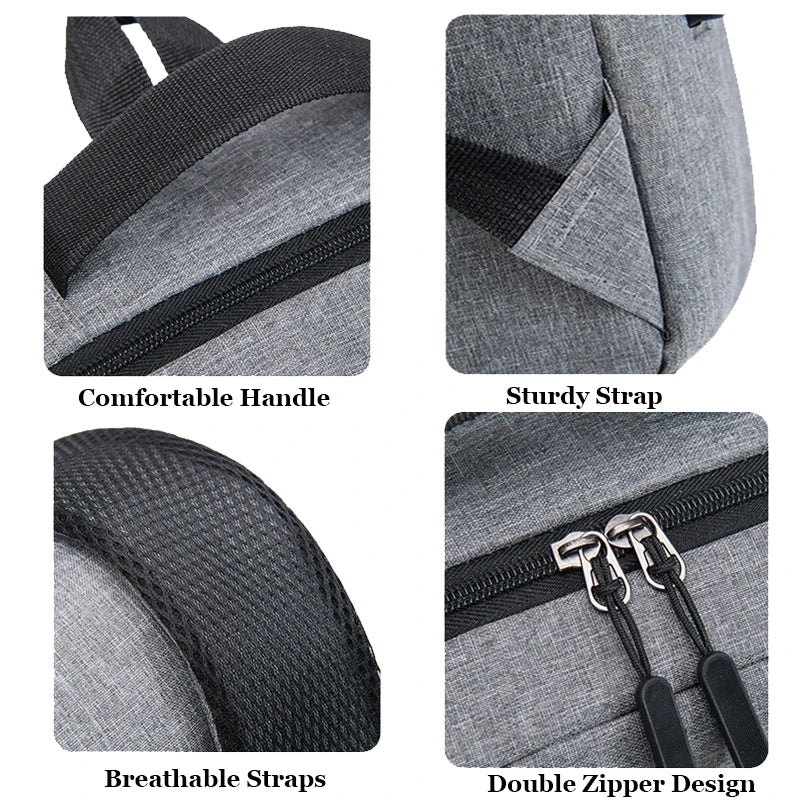 Waterproof Men's USB Charging Backpack for Work