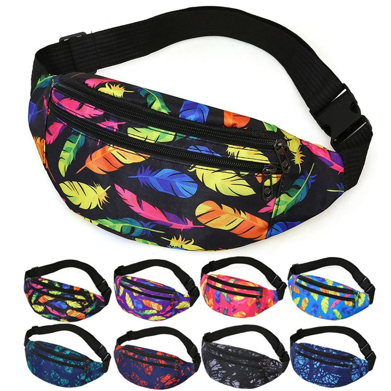 Unisex Waist Bag Fanny Pack Crossbody Travel Wallet Nylon Purse