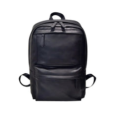 Leather Laptop Backpack Women Men Travel School Rucksack