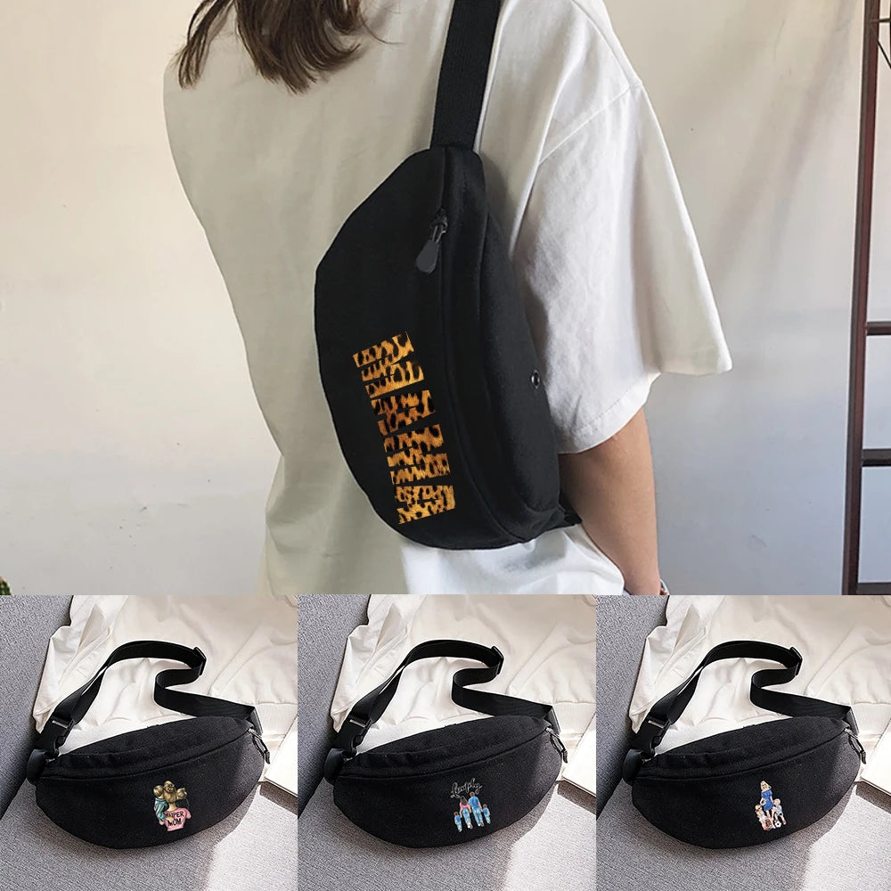 Outdoor Sports Chest Bag Mother Series Printing Waist Bag