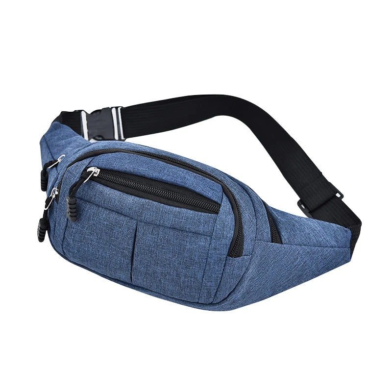 Outdoor Sports Waterproof Waist Bags Men's Women's Canvas Messenger Bags