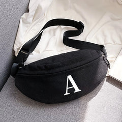 Unisex Outdoor Waist Bag with 26 Letter Printing