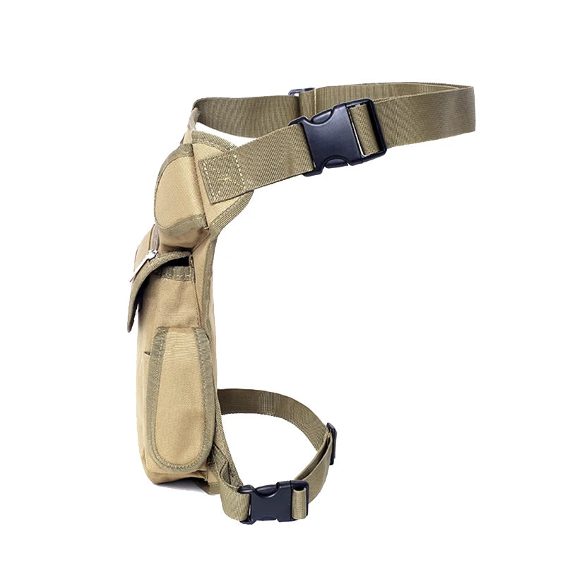 Men's Tactical Drop Leg Bag Nylon Training Camping Fanny Pack