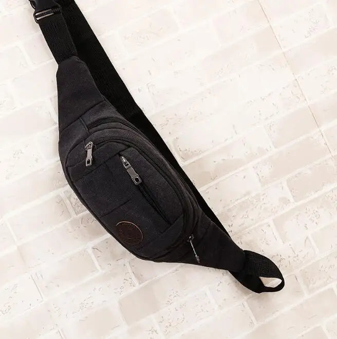 Canvas Belt Bag Outdoor Sports Multifunctional Phone Bag