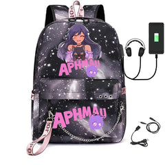 Canvas USB Laptop Bag Backpack with Pencil Case