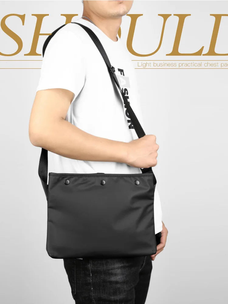 Men's Large Capacity Messenger Bag Oxford Casual Travel Shoulder Bag