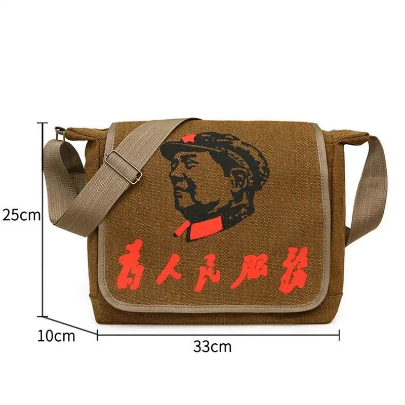 Men's Vintage Canvas Messenger Bag Shoulder Crossbody Tool Bag