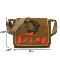 Men's Vintage Canvas Messenger Bag Shoulder Crossbody Tool Bag
