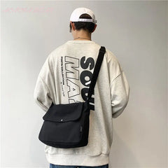 Canvas Messenger Bag Unisex Postman Shoulder Bag