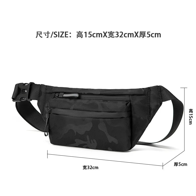 Men's Casual Chest Bag Shoulder Satchel Sports Small Bag