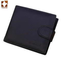 Men's Leather Short Wallet Hasp Purse Male Billetera Hombre