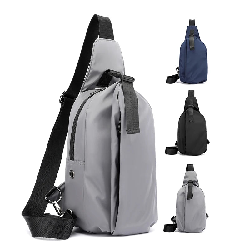 Men's Waterproof Chest Bag Large Capacity Single Shoulder Business Messenger