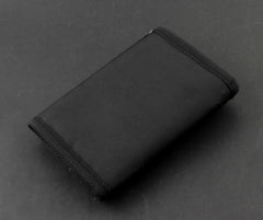 Biker Punk Canvas Trifold Wallet with Chain