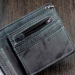 Skull Canvas Wallet with Chain