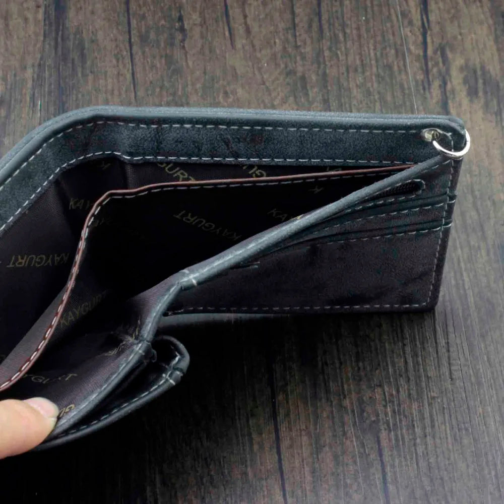 Skull Canvas Wallet with Chain