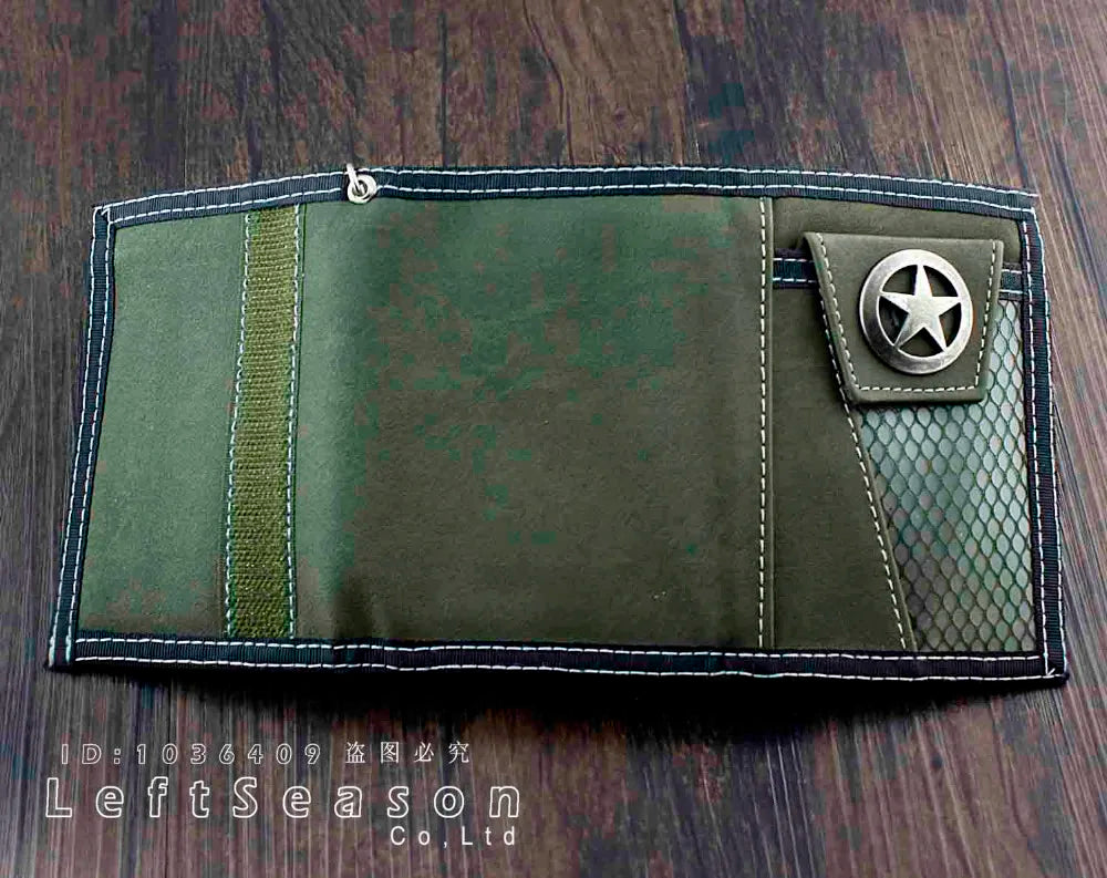 Trifold Star Wallet Coins Purse With Chain Gift