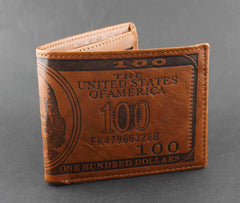 Mens 100 Dollars Bill Money Wallets Purse Unique