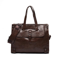 New Men's Leather Office Bag - Stylish and Functional