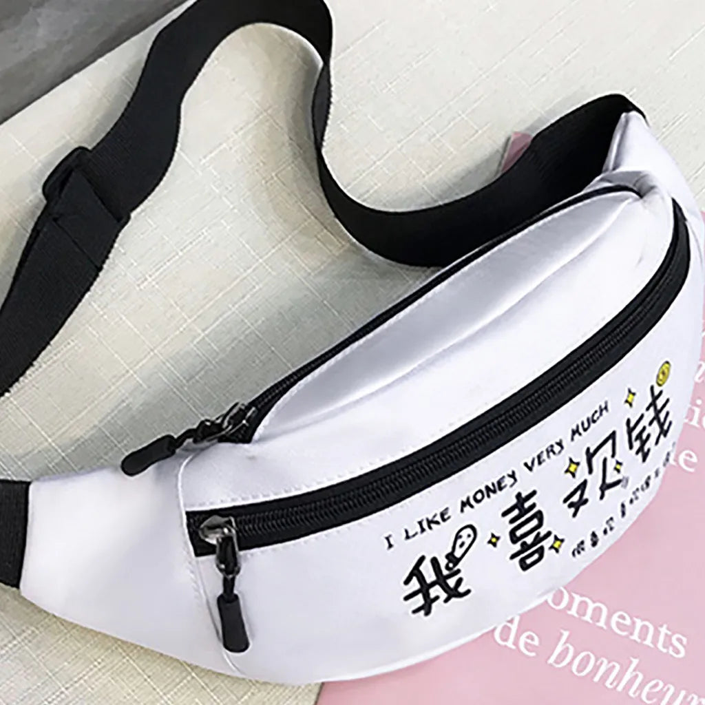 Leather Waist Pack Sport Single Shoulder Bag