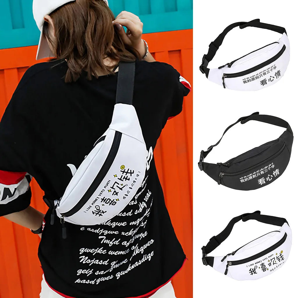 Leather Waist Pack Sport Single Shoulder Bag