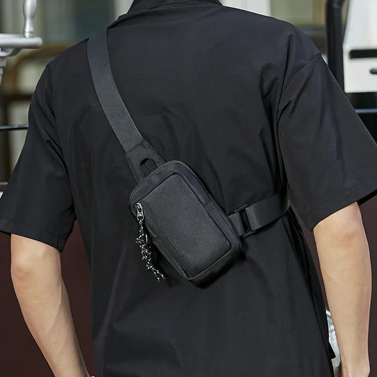 Oxford Men Chest Bag Sling Crossbody Travel Phone Bags