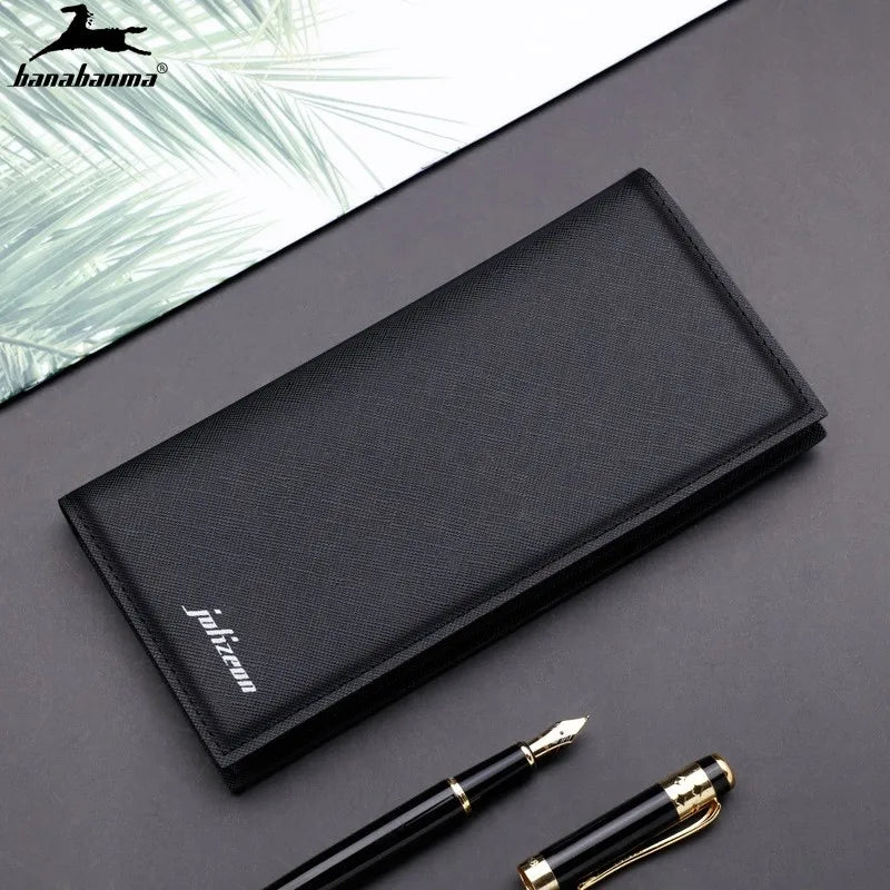 Casual Slim Leather Men's Wallet Clutch Money Bag