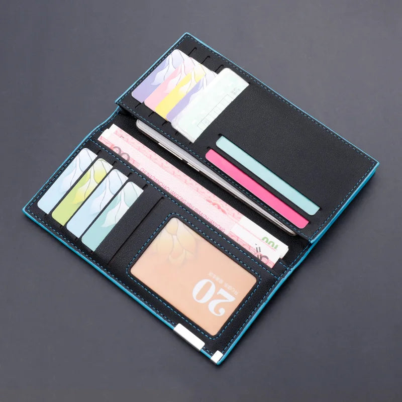 Casual Slim Leather Men's Wallet Clutch Money Bag Small Pocket Man Purse