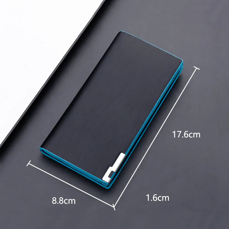 Casual Slim Leather Men's Wallet Clutch Money Bag Small Pocket Man Purse