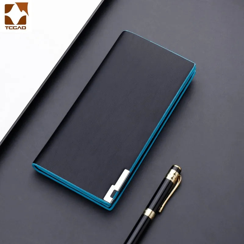 Casual Slim Leather Men's Wallet Clutch Money Bag Small Pocket Man Purse