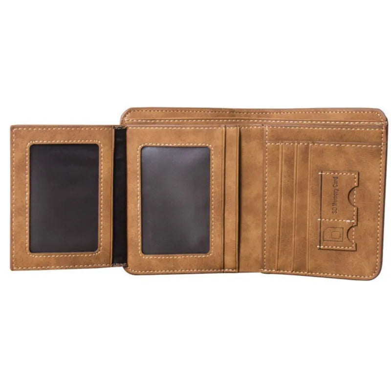 Slim PU Leather Men's Wallet Billfold Card Holder