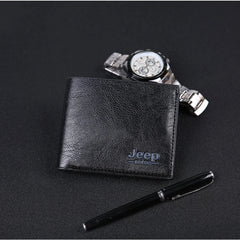 Men's Bifold PU Leather Wallet Billfold Purse