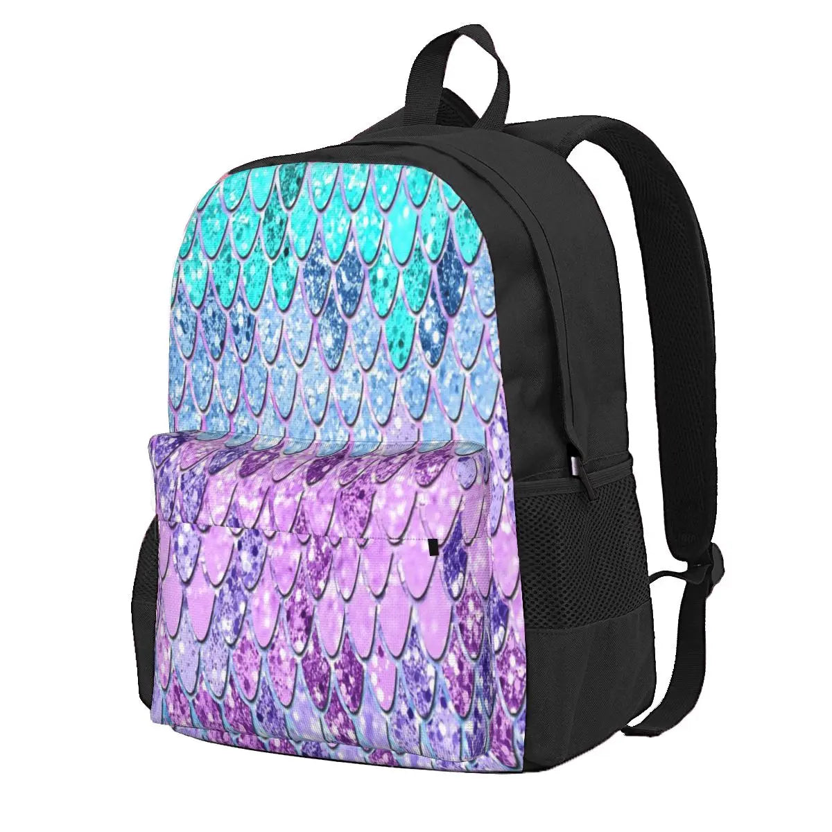 Mermaid Scales Unicorn Girls Backpacks Bags Travel Child Girls