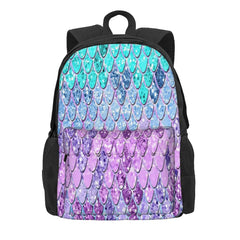 Mermaid Scales Unicorn Girls Backpacks Bags Travel Child Girls