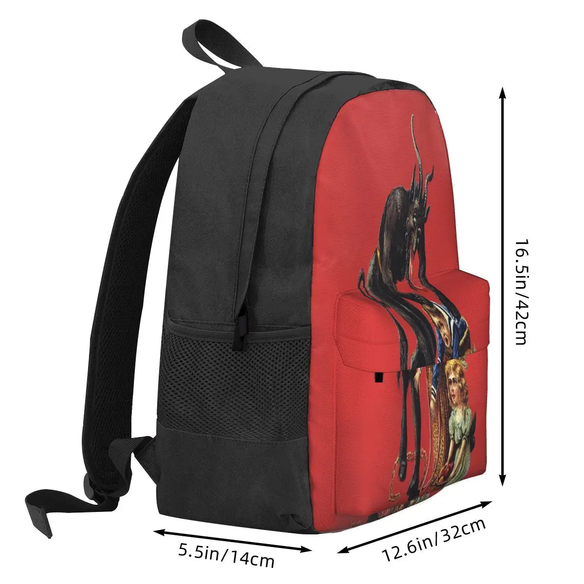 Krampus Christmas Backpack Unisex School Bag