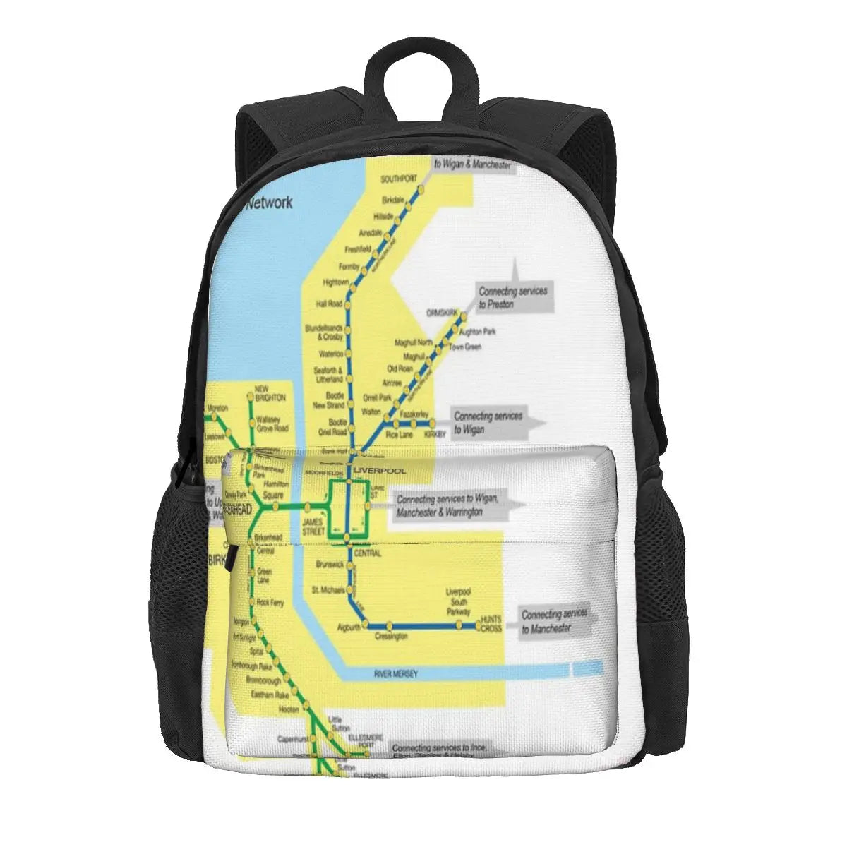Merseyrail Network Map Backpacks Men's Backpacks Bags For Women Man Bag