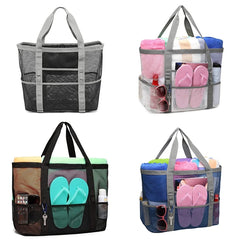 Portable Mesh Beach Storage Bag for Women