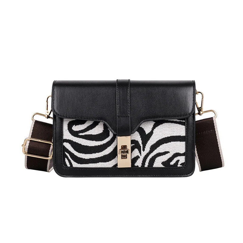Character Pattern Messenger Bag for Women