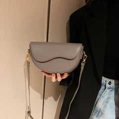Women's Messenger Bag PU Leather Shoulder Handbag Saddle Bag