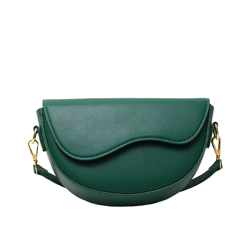 Women's Messenger Bag PU Leather Shoulder Handbag Saddle Bag