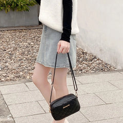Embroidered Crossbody Bag for Women Camera Shoulder Handbag