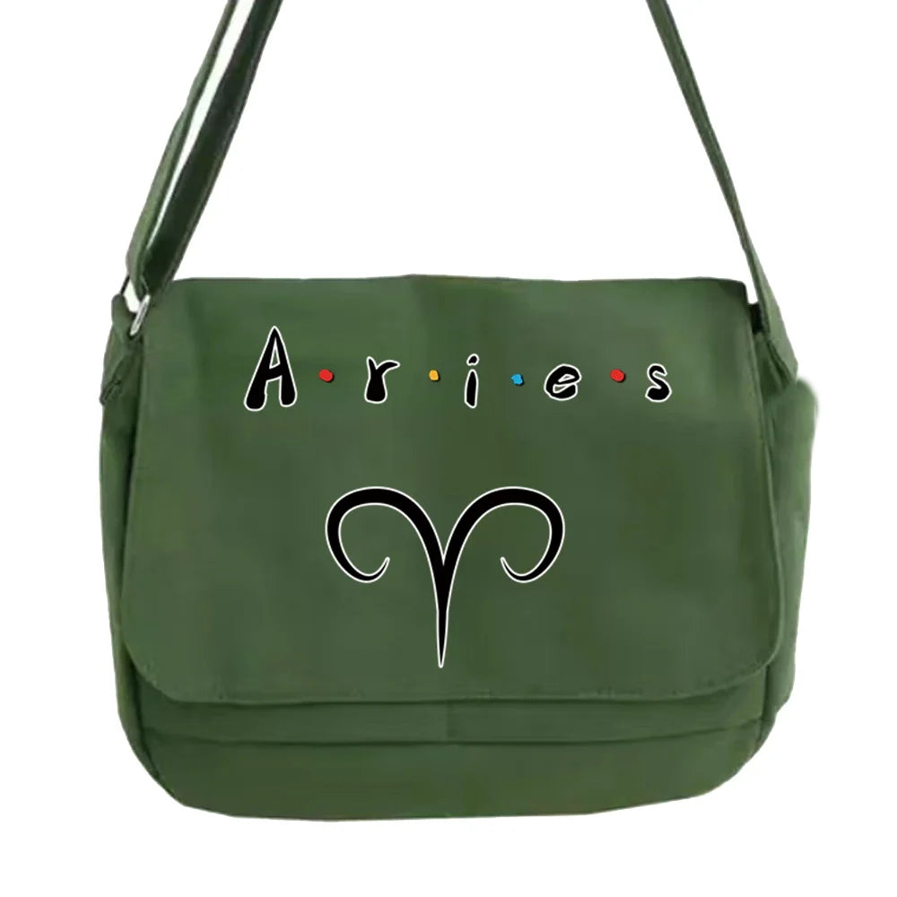 Japanese Constellation Pattern Messenger Bag