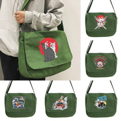 Japanese Messenger Bag Student Currency Leisure Portable Mask Pattern Bag