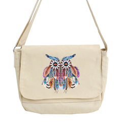 Japanese Harajuku Style Feather Pattern Messenger Bag