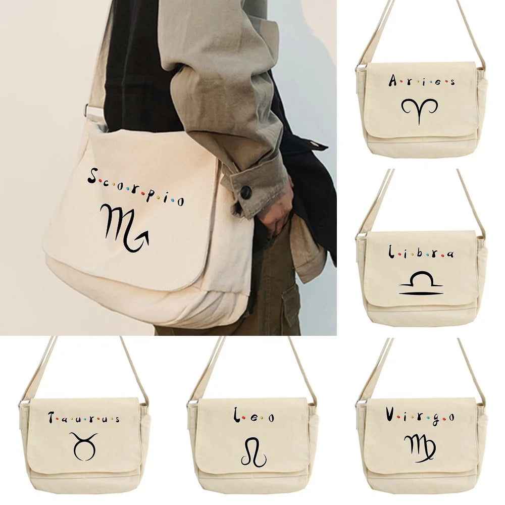 Constellation Pattern Messenger Bag Youth College Style