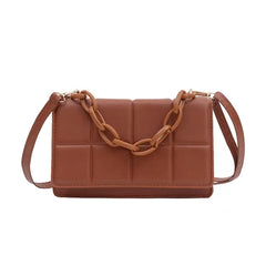 Women's Square Messenger Bag with Suction Buckle for Holiday